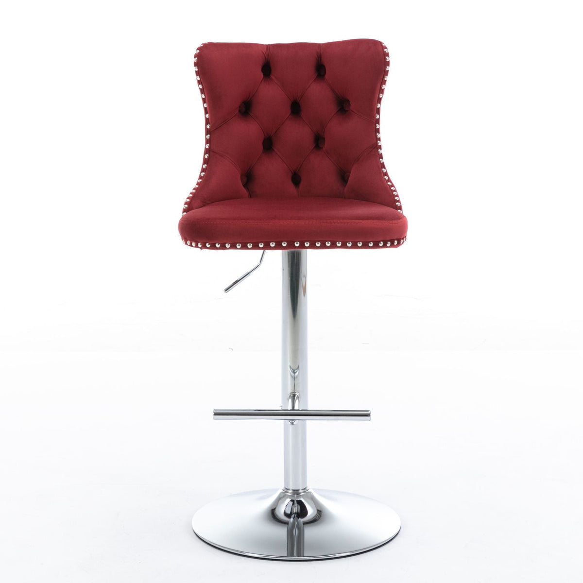 Swivel Adjustable Height Barstools Set of 2