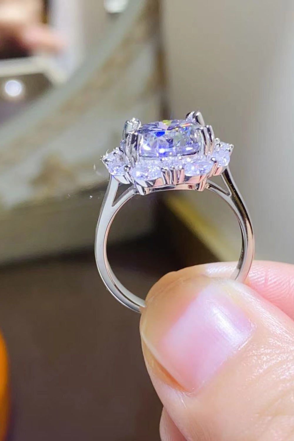 5 Carat Brilliant Round Cut Sparkala™ Platinum Over Pure Sterling Silver Ring