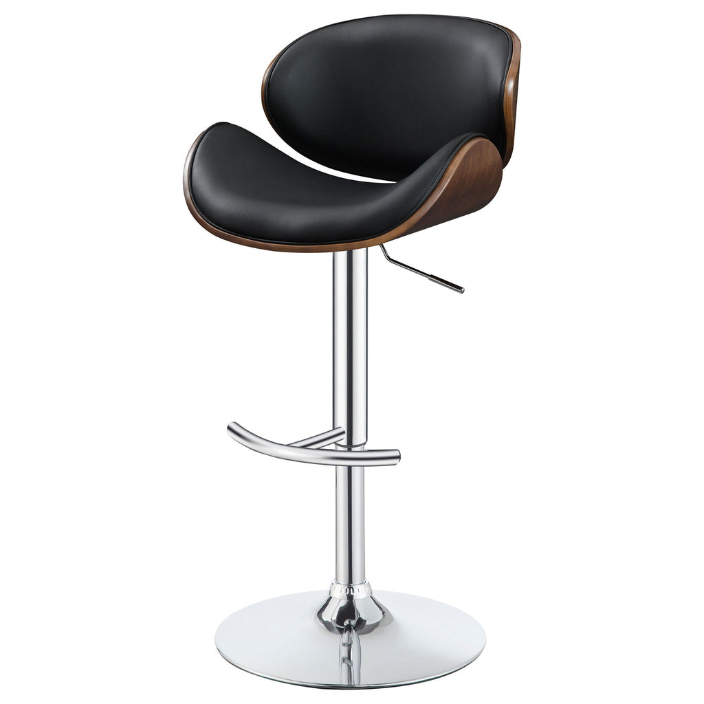 Adjustable Height Bar Stool - Black