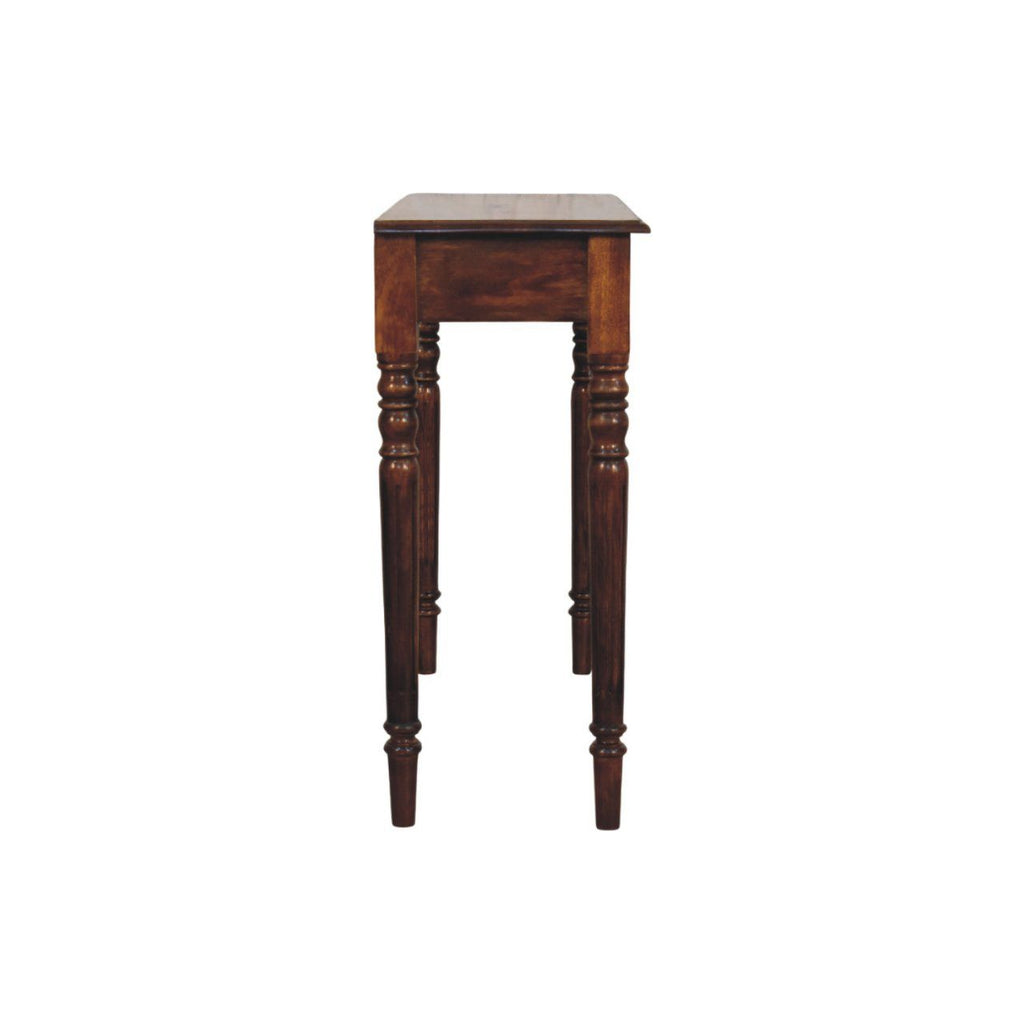 Turned Legs Drawer Console Table
