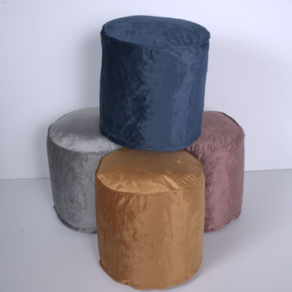 Shimon - Cylinder Pouf Ottoman And Floor Cushion