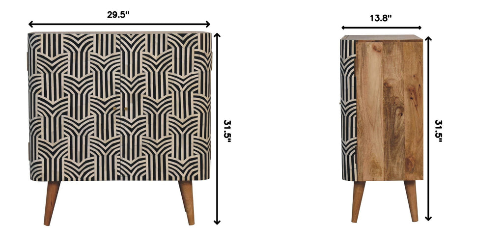 Edessa Bone Inlay Cabinet