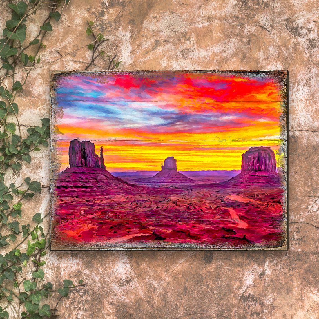 Canyons Landscape Art Wooden Wall Art by Nature Wonders - Nature Wildlife Decor  - 95236B