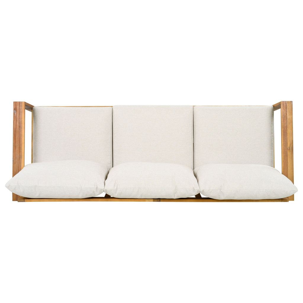 Outdoor 3pcs Acacia Sectional Patio Sofa Set