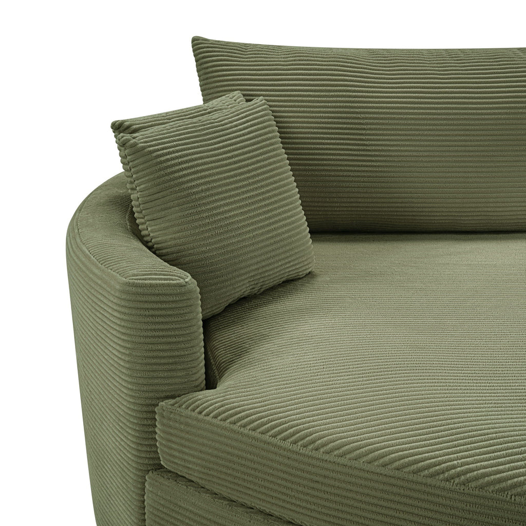 Oversized Double Chaise Lounge Sofa With USB Ports