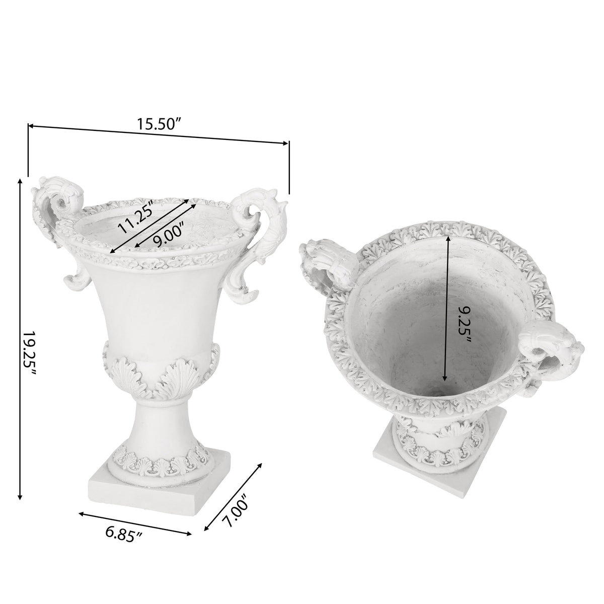 Roman Style MGO Garden Urn Planter
