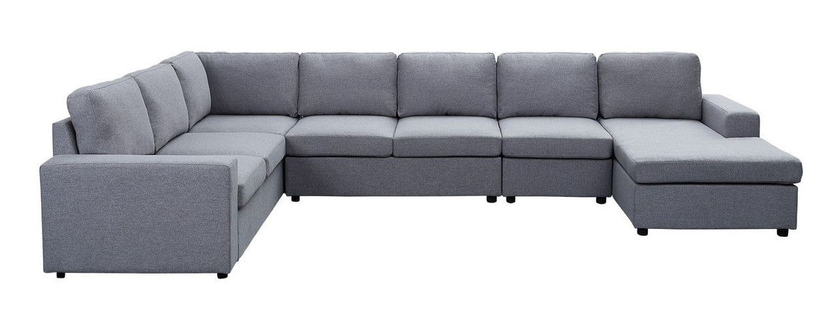 Hayden - 7 Seat Reversible Modular Sectional Sofa Chaise