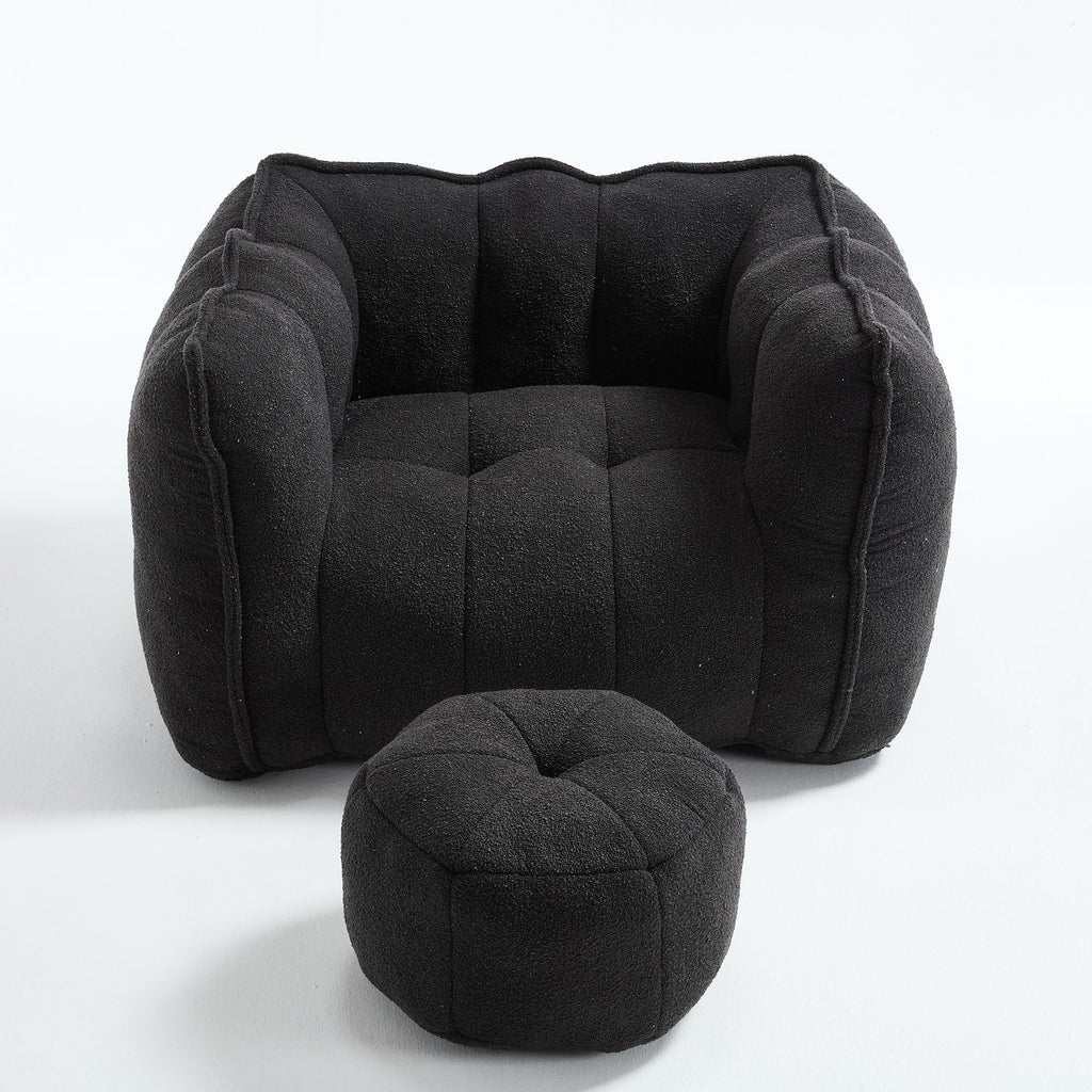 Soft Bean Bag Chair With High Resilient Foam