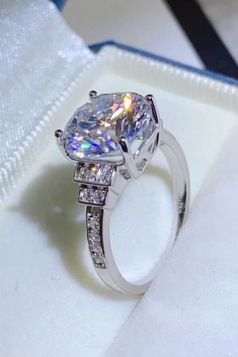 5 Carat Brilliant Round Cut Sparkala™ Platinum Over Pure Sterling Silver Ring