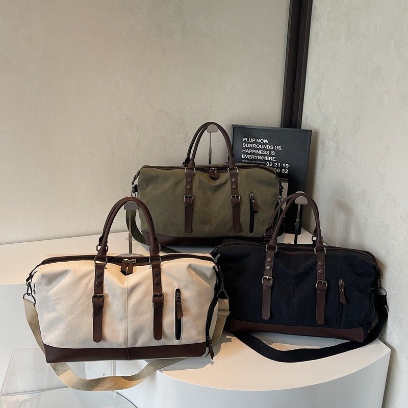 Outdoor Dry Wet Separation Canvas Fitness Travel Bag