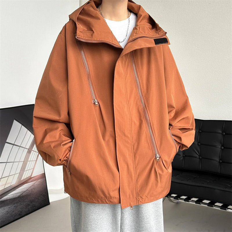 Spring And Autumn Waterproof Windproof New Men's Outdoor Sports On Foot Mountaineering Shell Jacket