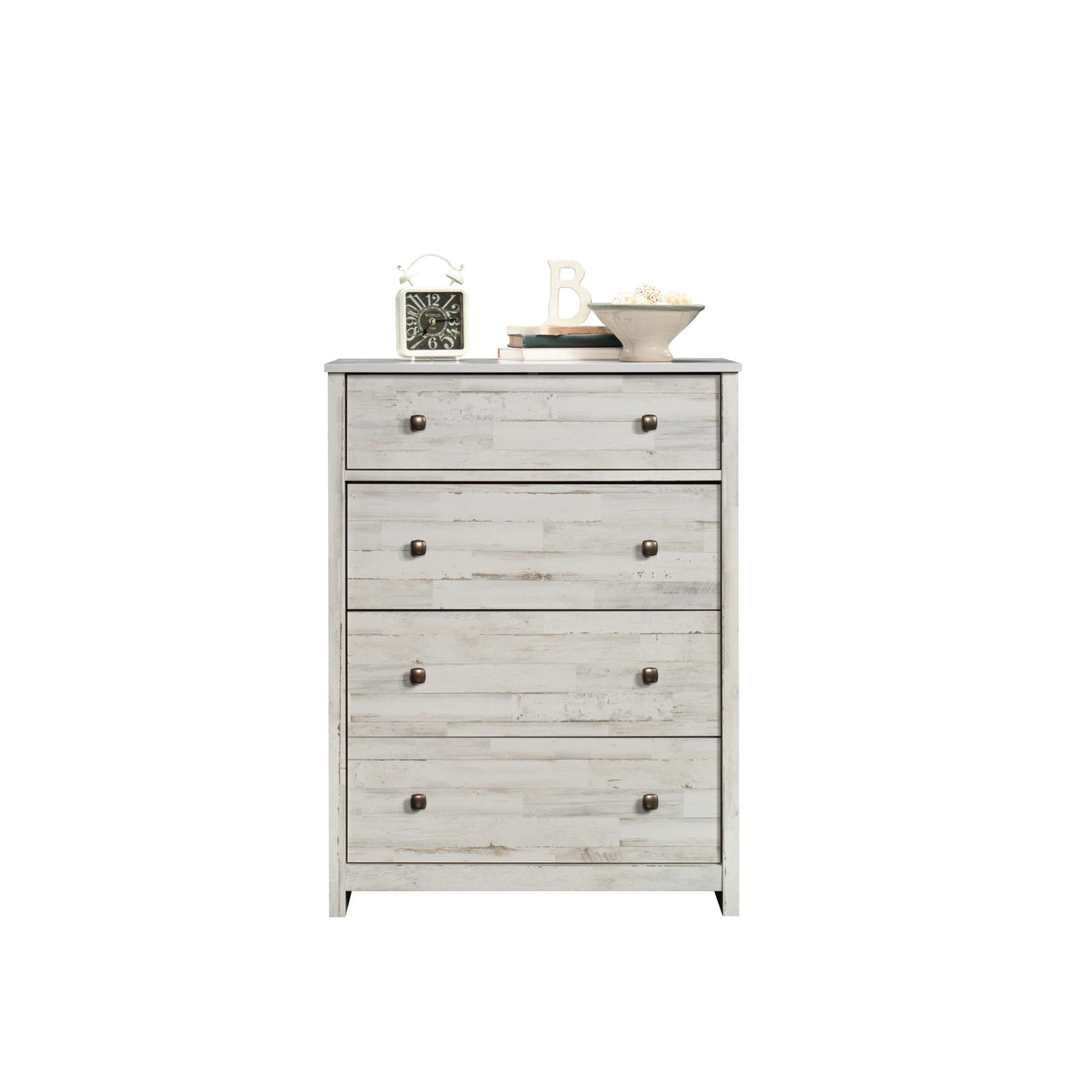 River Ranch 4-Drawer Dresser Dresser, White Plank Finish