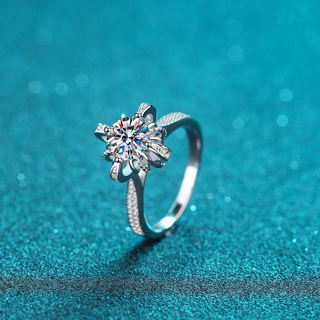 1 Carat Brilliant Round Cut Sparkala™ Pure Sterling Silver Ring