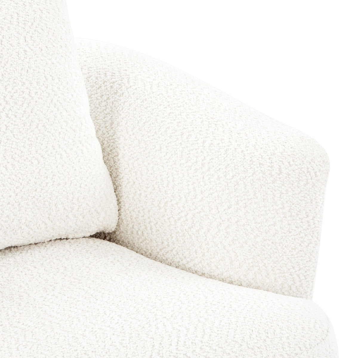 360° Swivel Barrel Sofa Chair With Throw Pillow, Upholstered Accent Chair