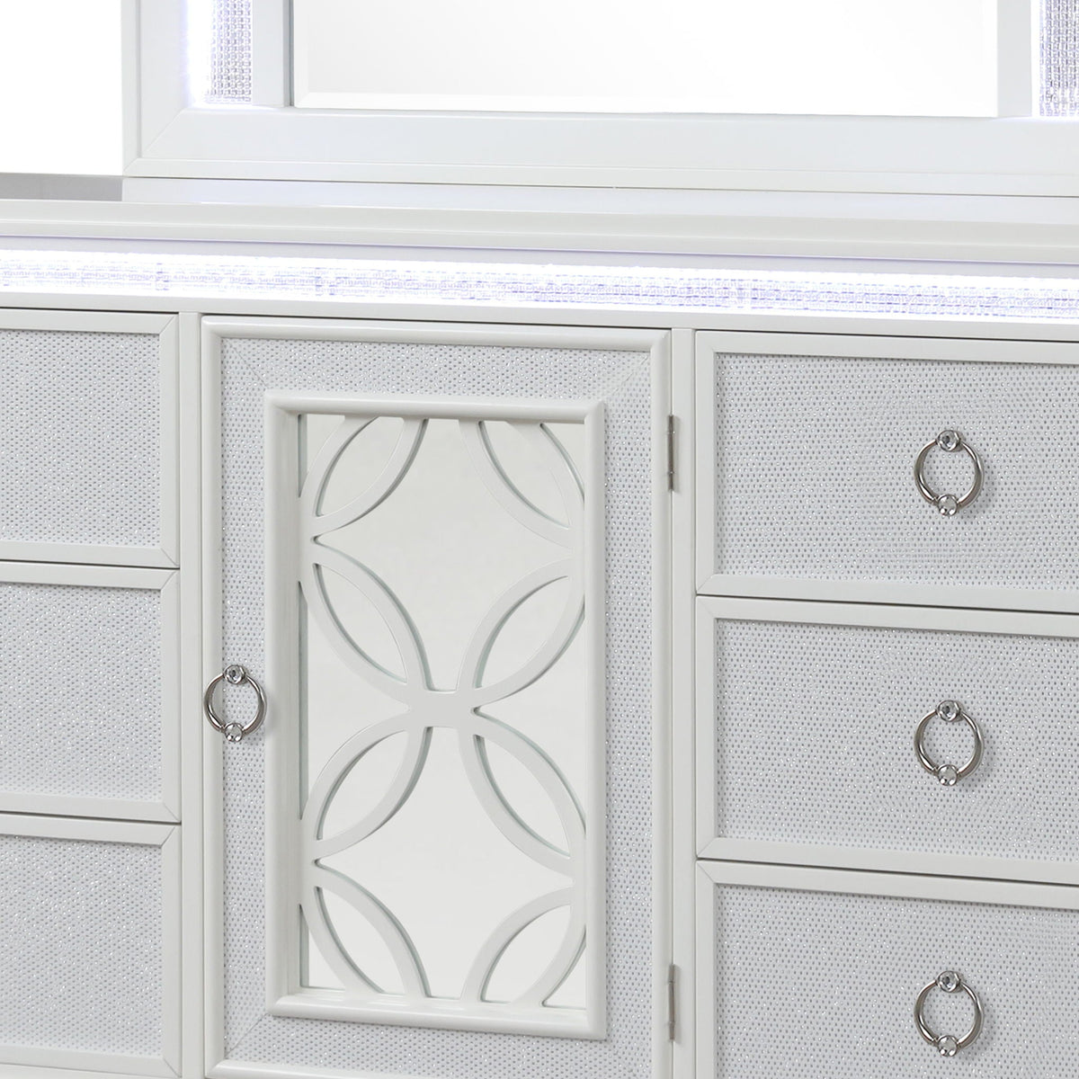 Abigale - 6 Drawer Dresser With LED (Includes Dresser Only, Mirror Not Included) - White