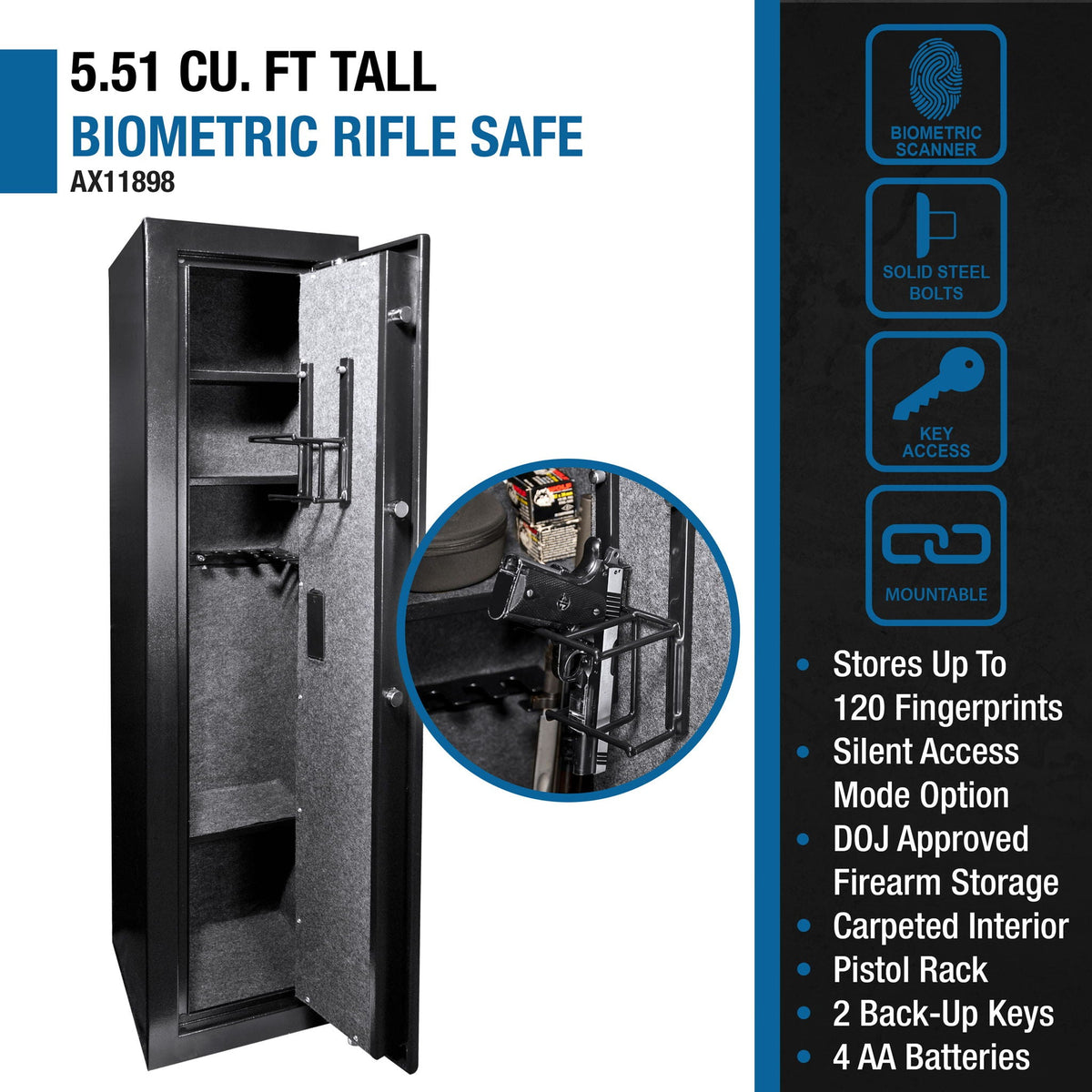Biometric Rifle Safe