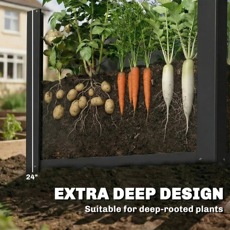 Patio Planter Box, Raised Garden Bed
