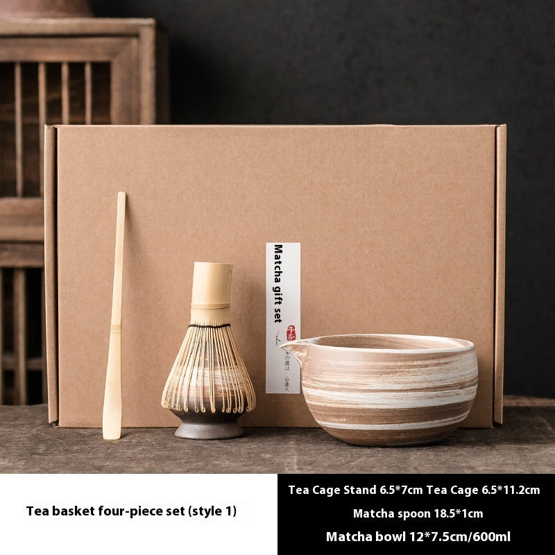 Japanese Ceramic Matcha Tea Bowl Japanese Tea Set Whisk Bamboo Matcha Brush Tea Ceremony Zen