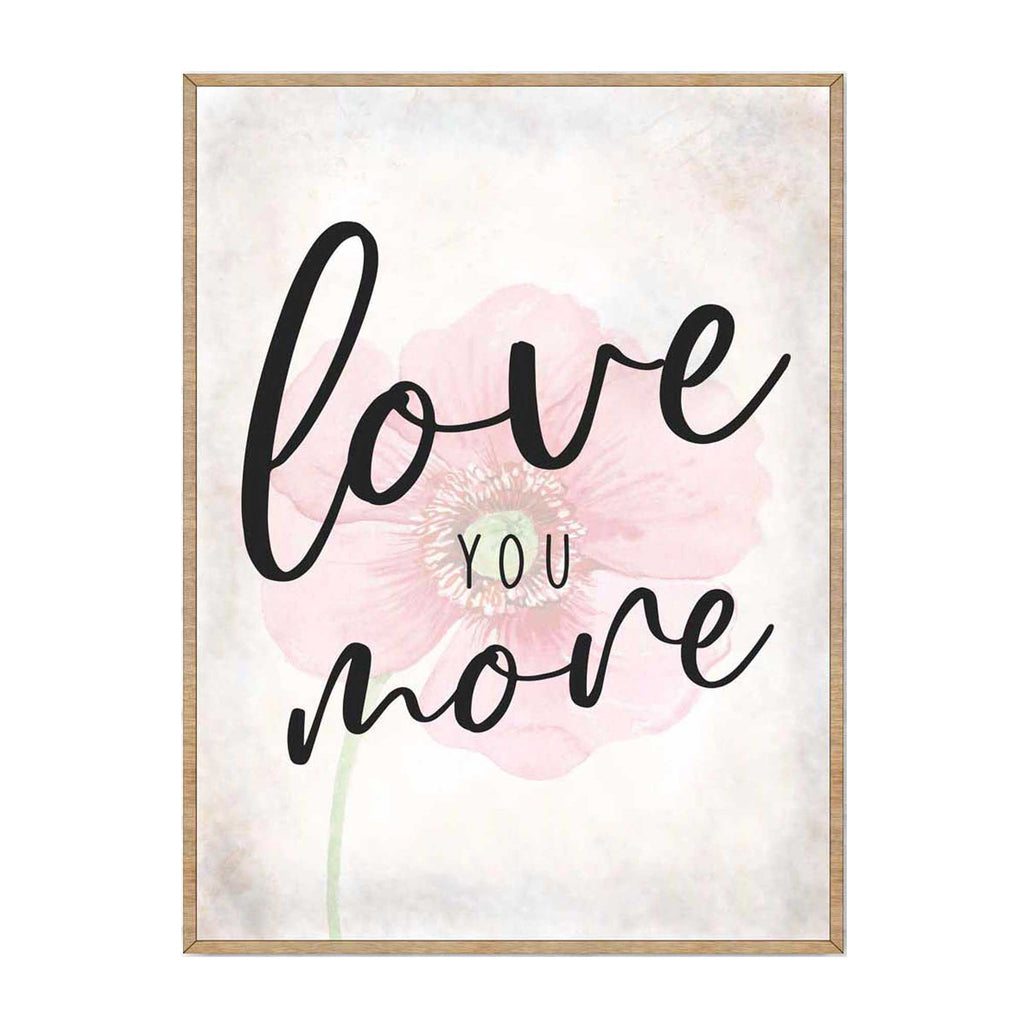 Love You More - Bedroom Wall Art - Valentines Gift - Contemporary Decor - Gift for Her - Anniversary Gift - Wall Decor - 310336