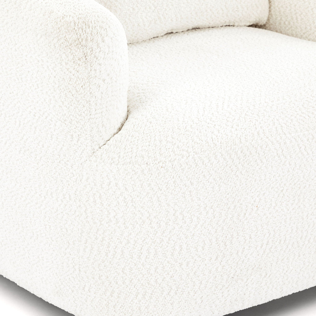 360° Swivel Barrel Sofa Chair With Throw Pillow, Upholstered Accent Chair
