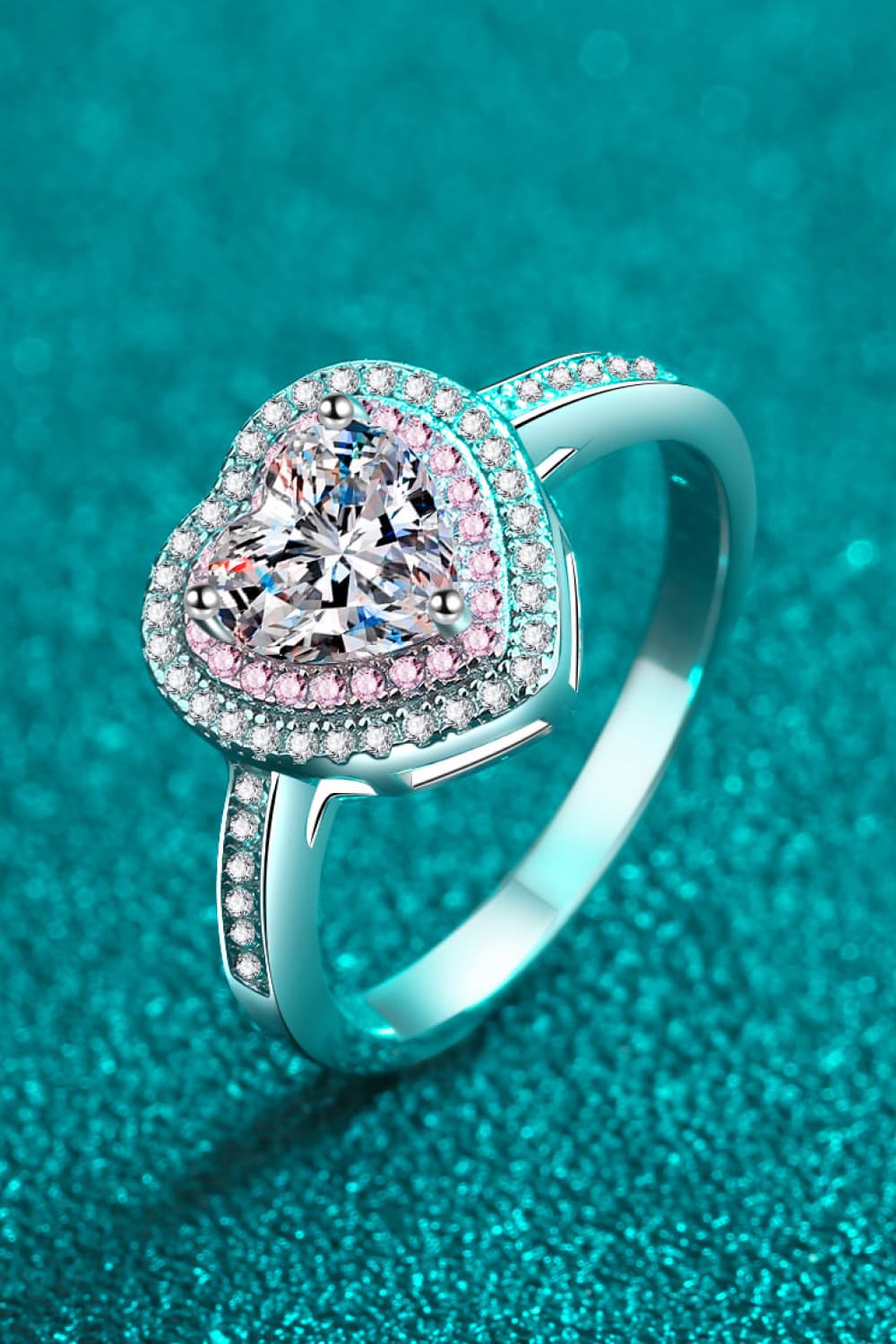 1 Carat Sparkala™ Two Tone Heart (Rhodium over Sterling Silver)
