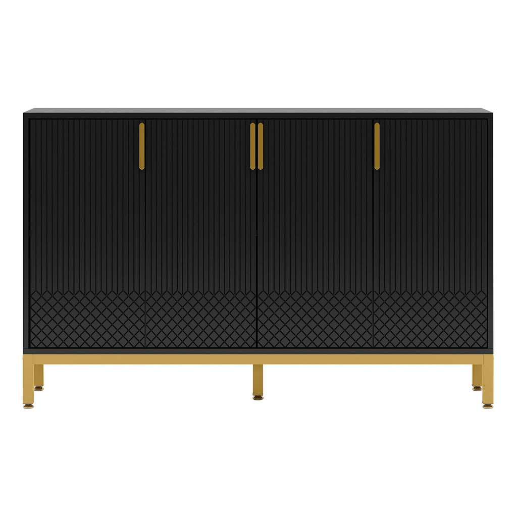 Buffet Sideboard Cabinet With Geometric Doors