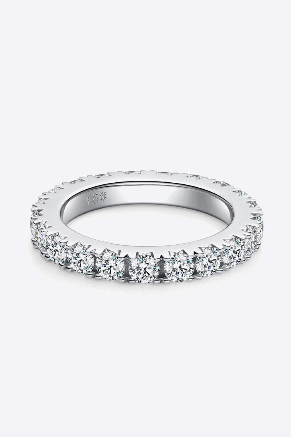 2.3 Carat Sparkala™ Eternity Ring (Platinum Over Pure Sterling Silver)