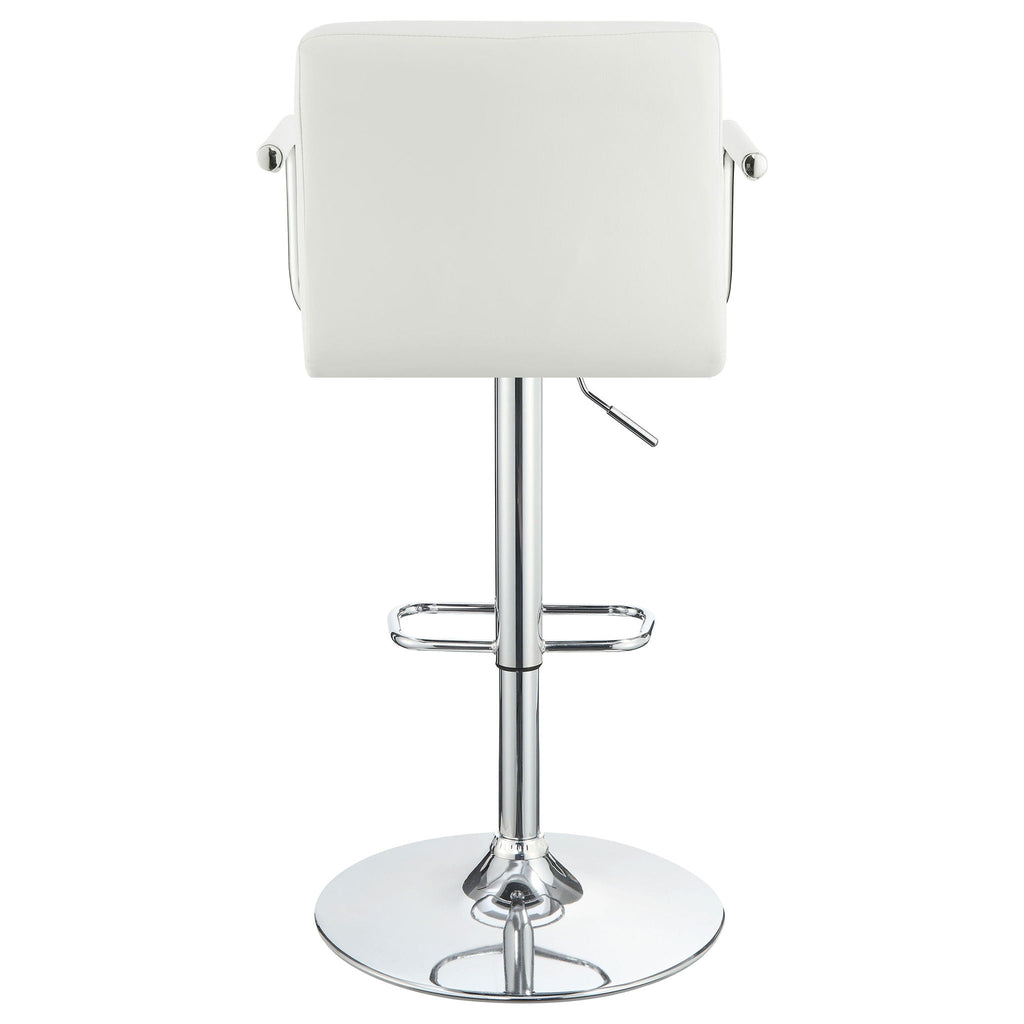 Letitia - Adjustable Height Bar Stool - White