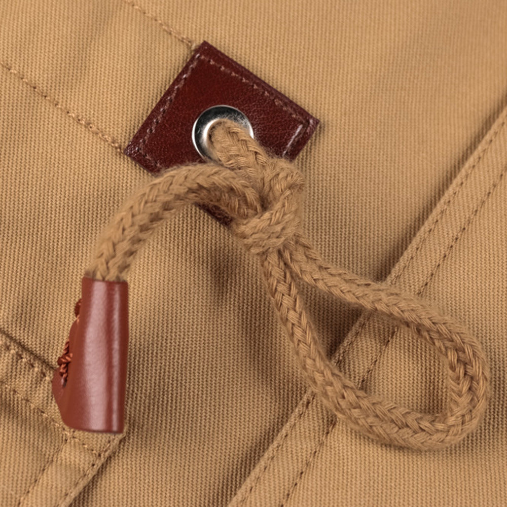 Winter Zip-up Coat Warm Thickened Detachable Hooded Jacket Multi-pocket  Button Drawstring Long Sleeve Tops Men's Cargo Clothing