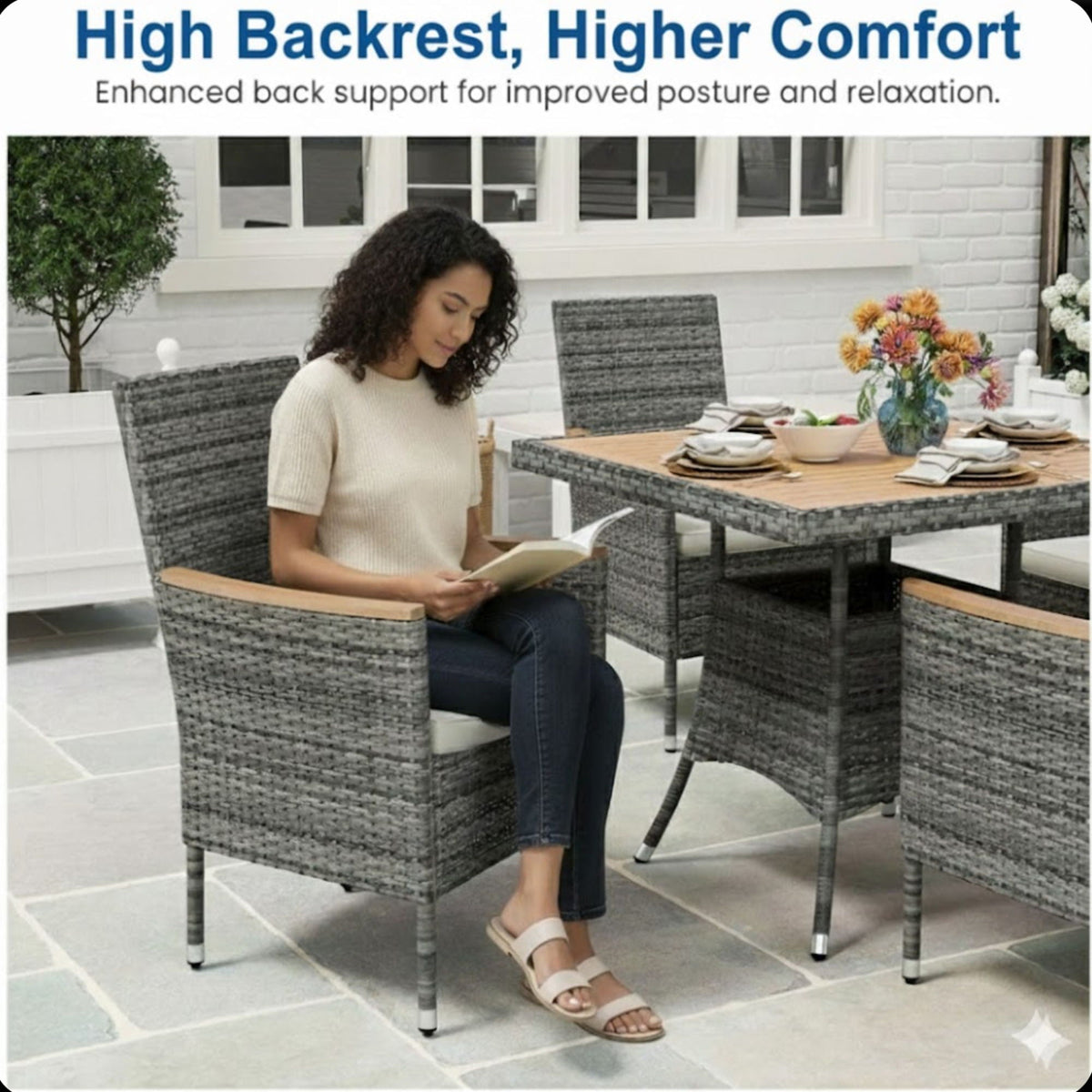 5 Piece Patio Dining Set With Table