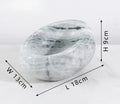 French Wabi-Sabi Marble “Bird’s Nest” Tray – Stone Jewelry & Sundry Dish (18×13×9cm)