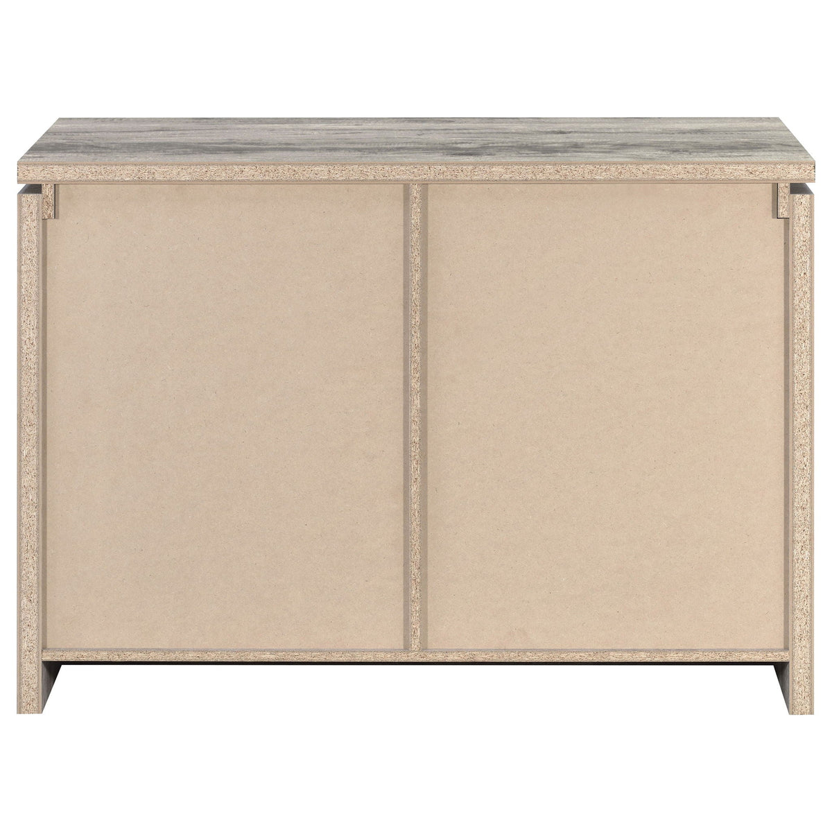 2 Door Accent Cabinet With Accents - Gray