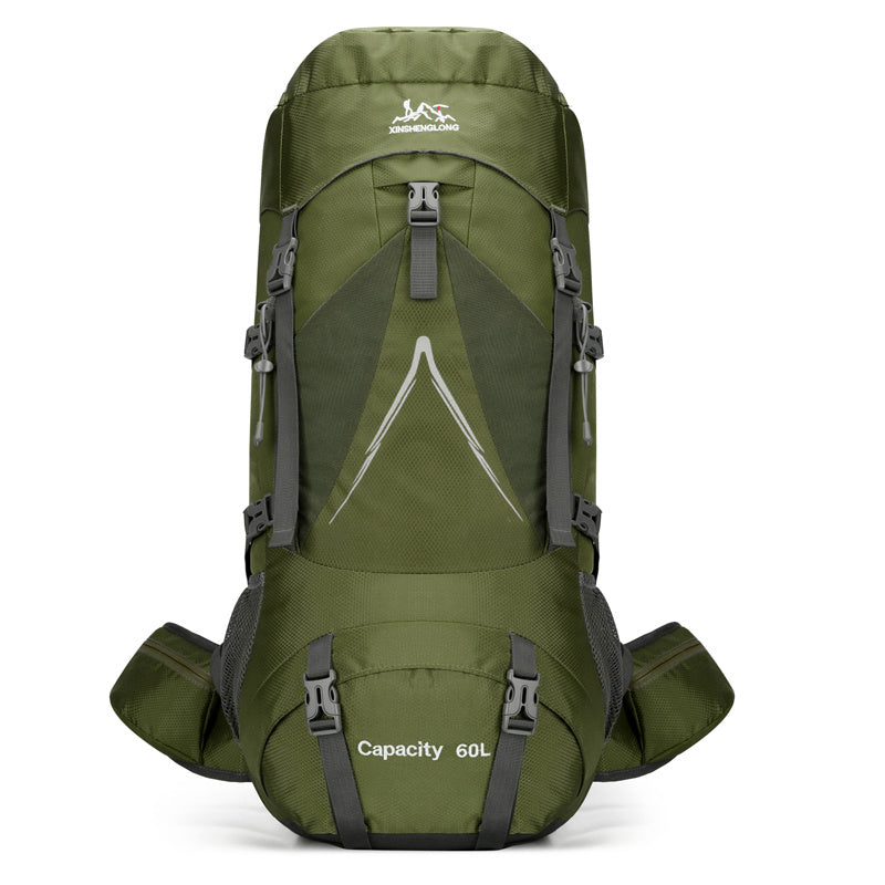 New Backpack Outdoor Hiking Bag 60L Large Capacity Nylon Travel Camping Hiking Backpack