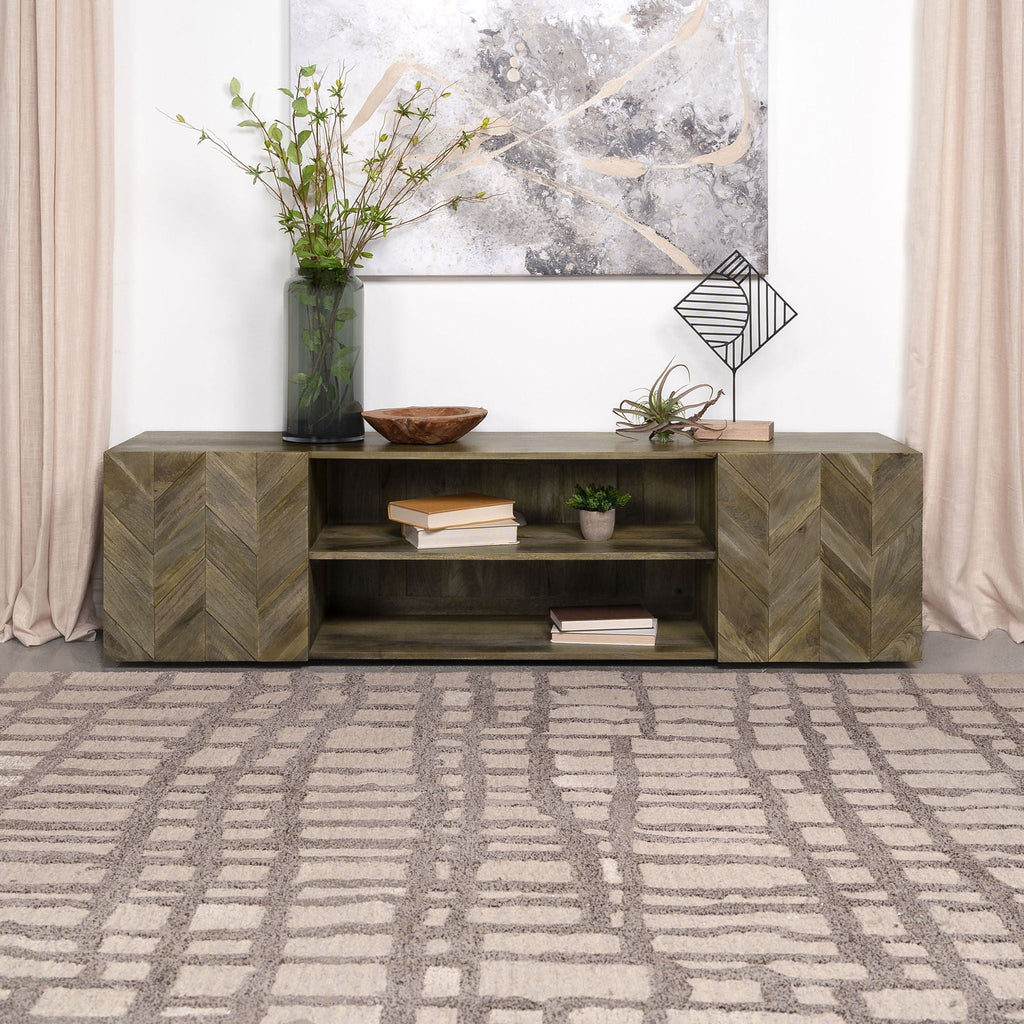 Jessie - 2 Door TV Stand - Brown
