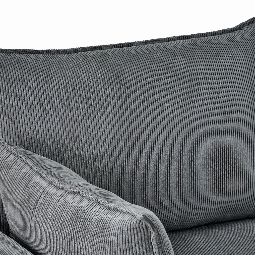 Comfy Oversized Chaise Lounge Chair With Ottoman And Storage