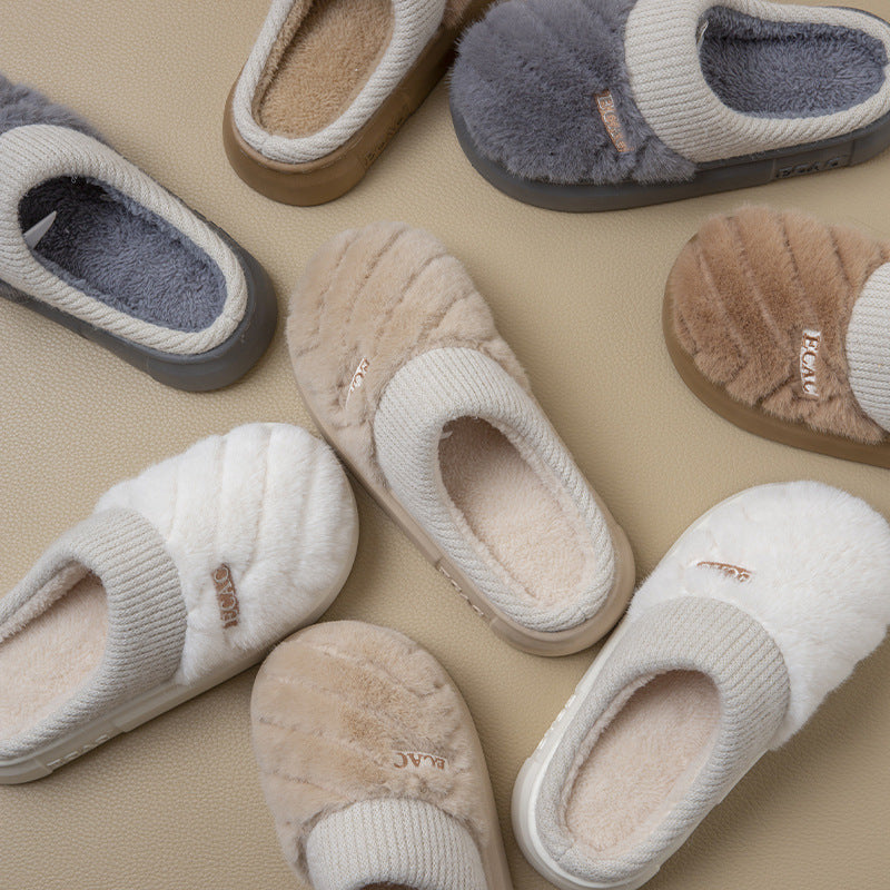 Women's Cotton Slippers Indoor Non-slip Thick-soled Cotton Slippers Cotton Slippers