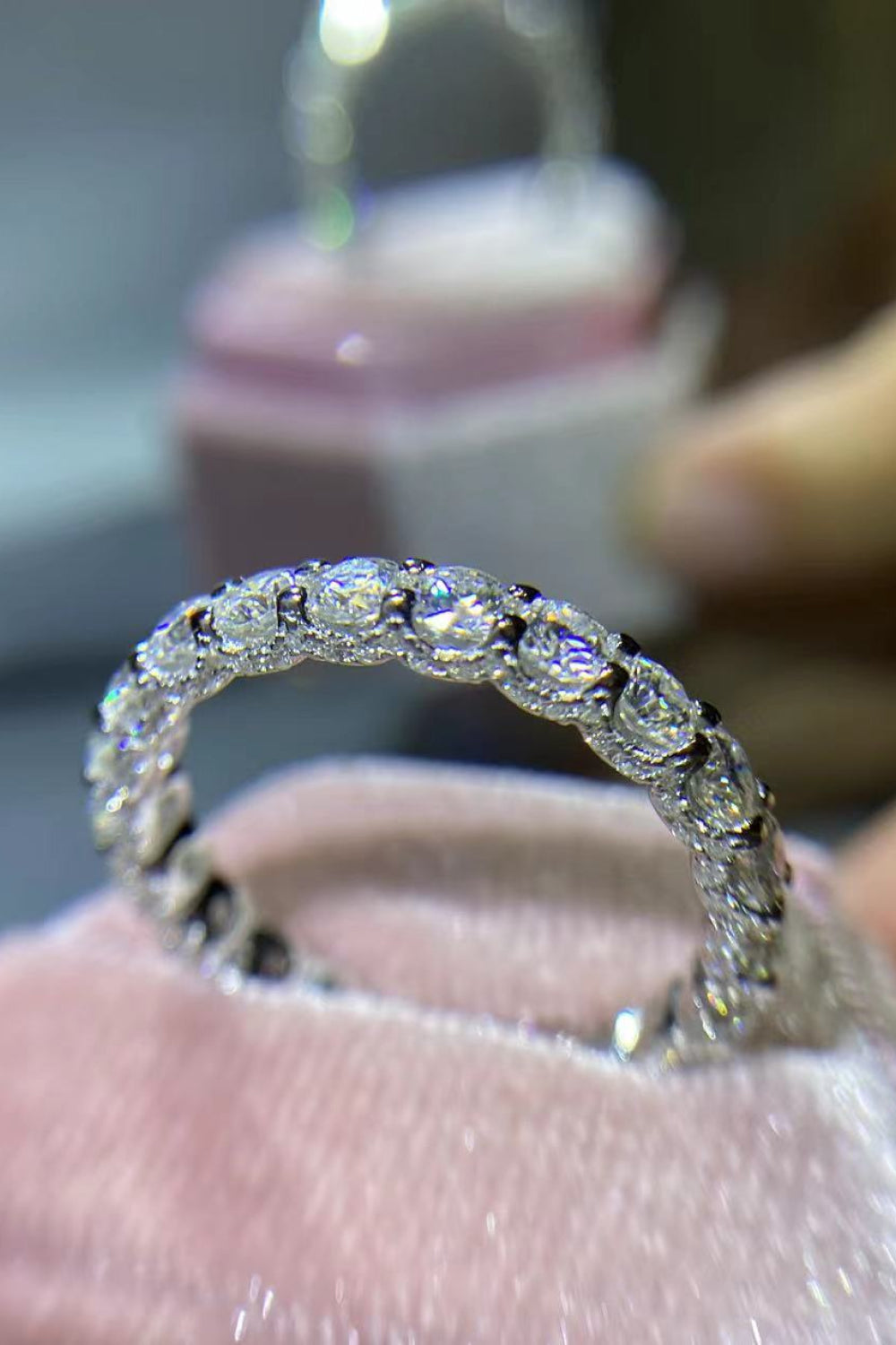 You've Got It 1.5 Carat Sparkala™ Eternity Ring (Platinum Over Pure Sterling Silver)