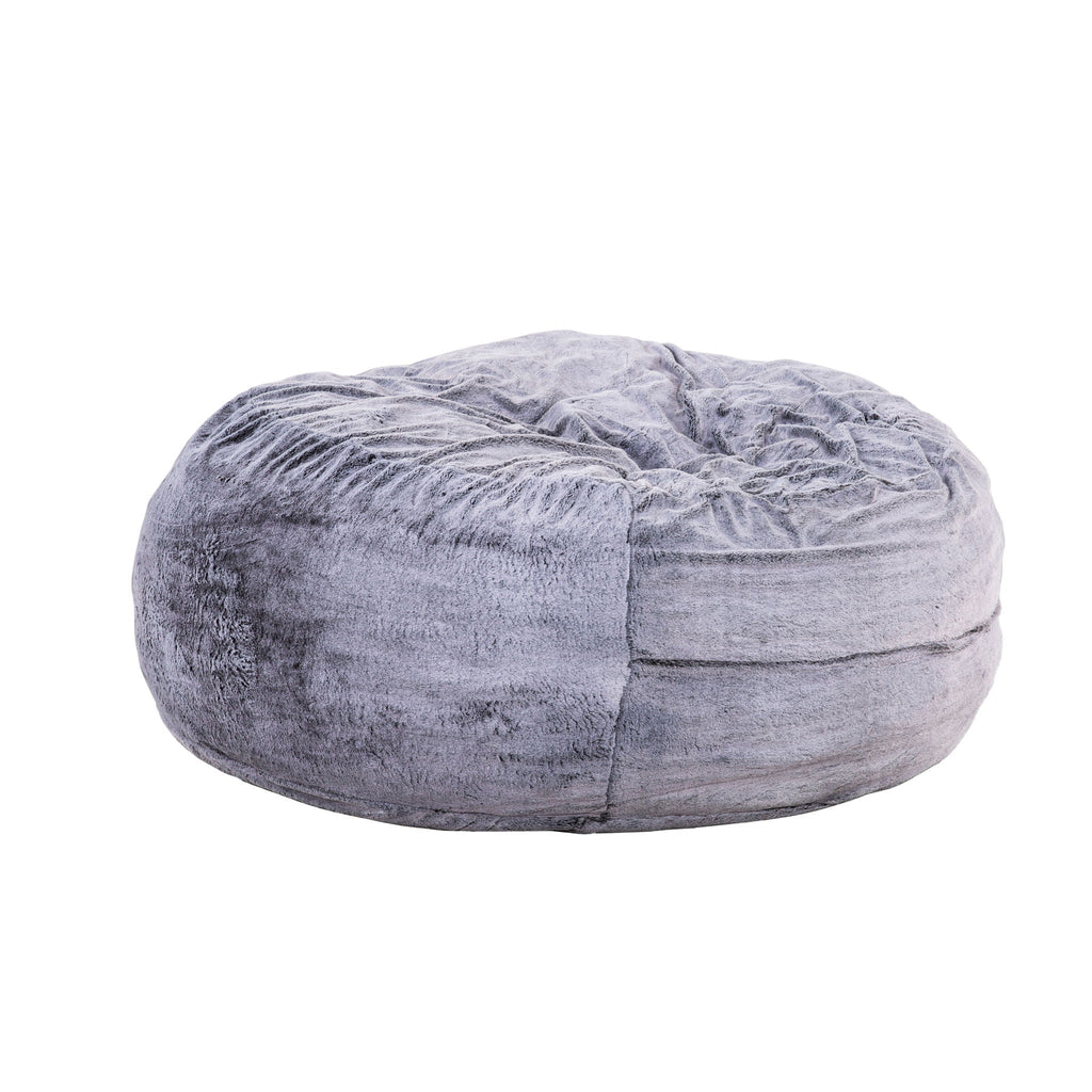 Classic 5Ft Memory Foam Bean Bag Chair, Soft Comfort Lounger - Purple