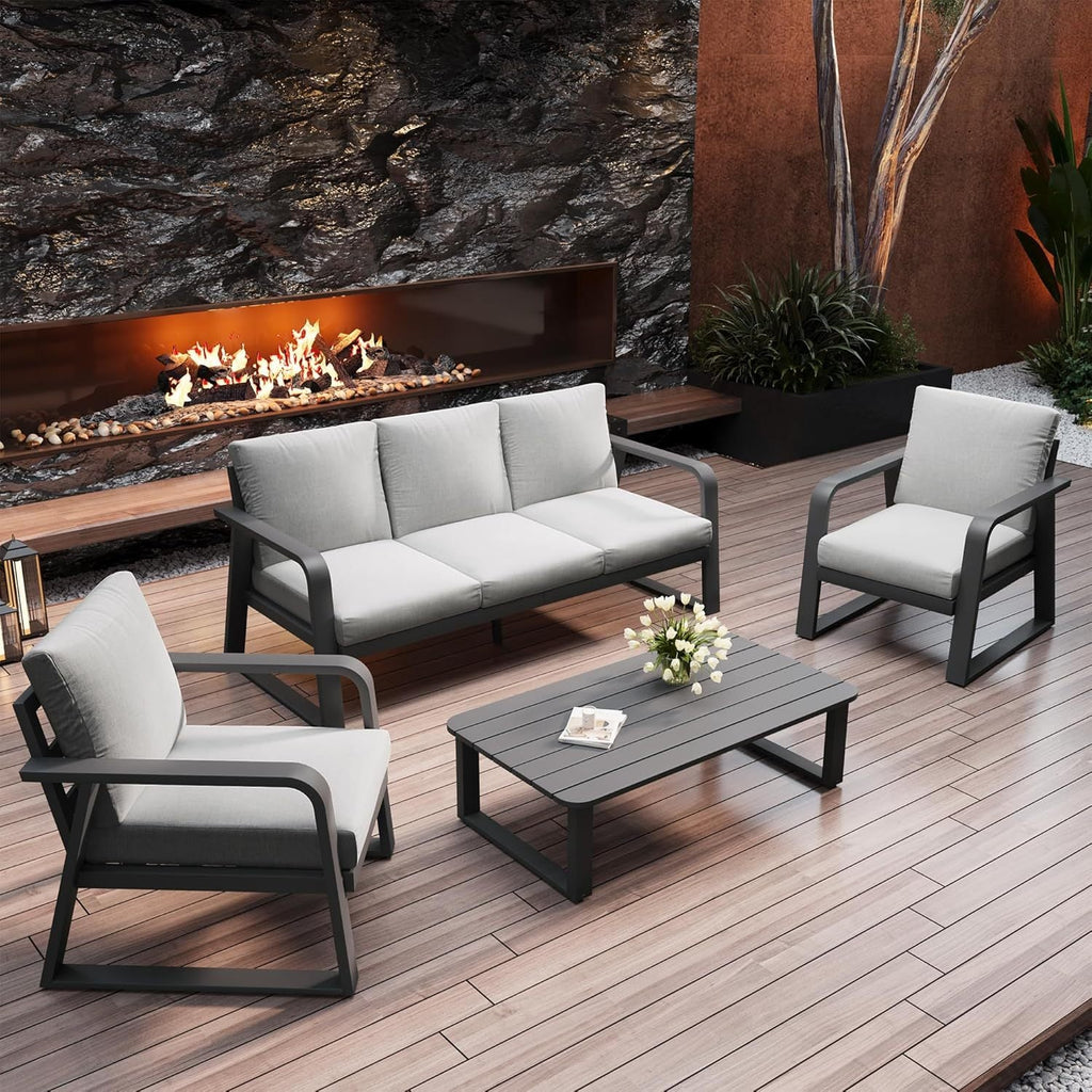 FR One Three-Seater + Two Single Seats + One Coffee Table