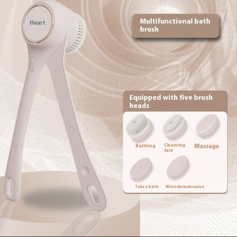 🚿 Electric Bath Brush – Automatic Back Rubbing Long Handle Brush