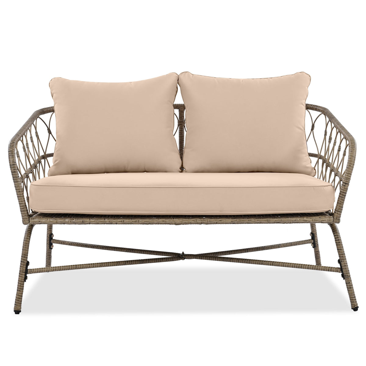 Bohemia-Inspired 4-Person Outdoor Seating Group With Removable Cushions