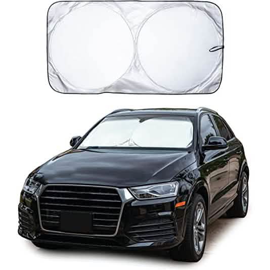EcoNour Car Windshield Sun Shade with Storage Pouch