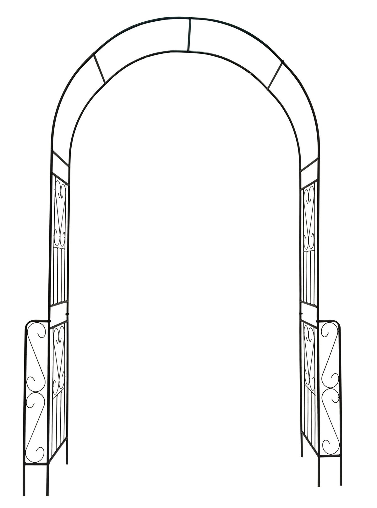 Metal Garden Arch Garden Arbor Trellis Climbing Plants Support Rose Arch Outdoor Arch