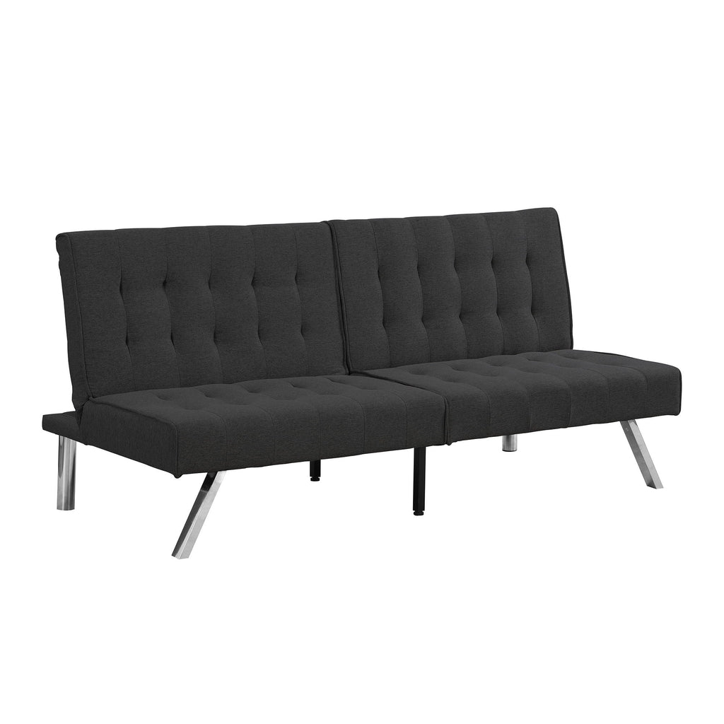 Modern Sofa Bed With Wood Frame And Stainless Legs