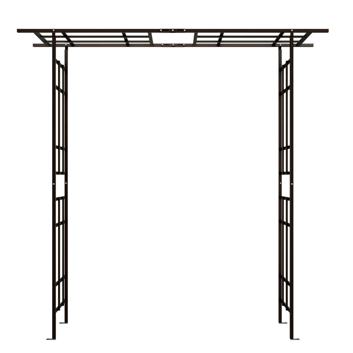 Metal Garden Arch with Adjustable Width for Climbing Plants