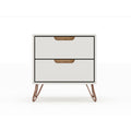 Rockefeller - Nightstand With 2 Drawers - Off White