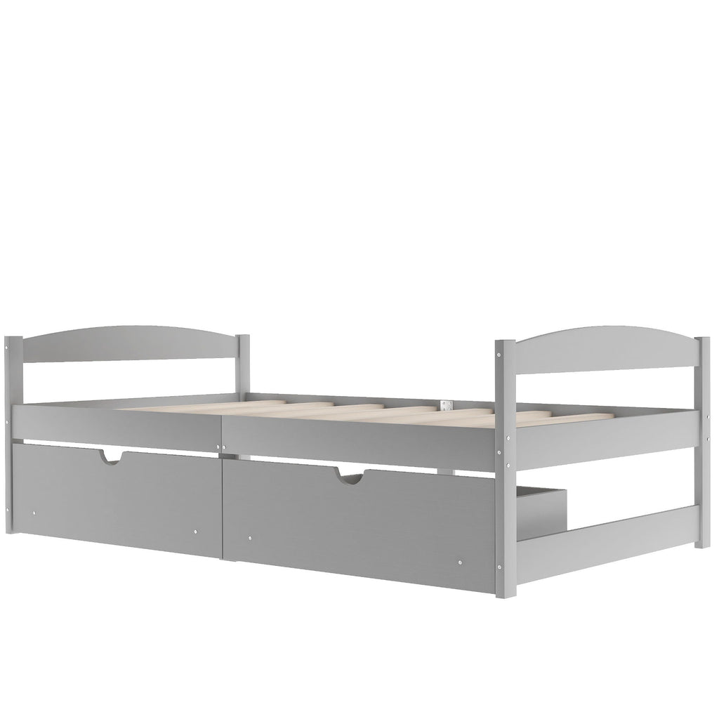 Platform Bed With 2 Drawers