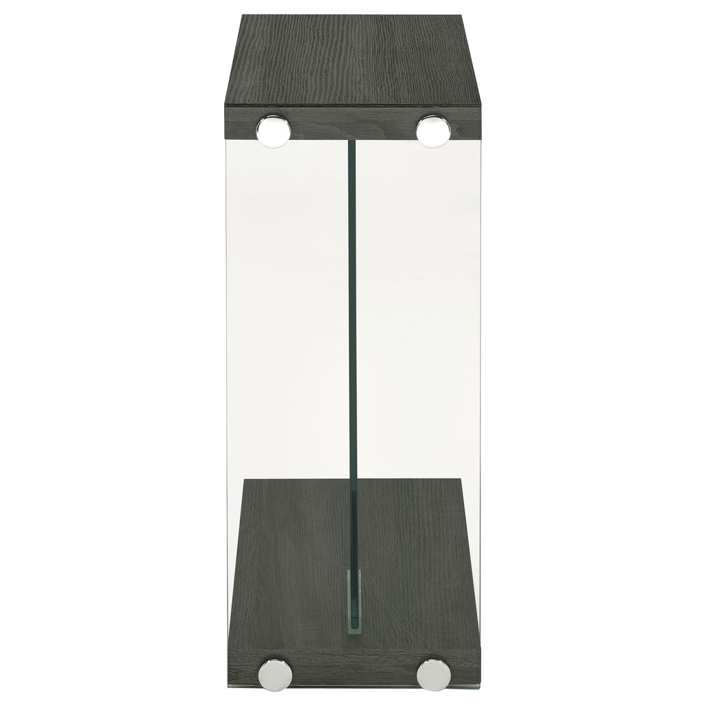 Sampson - C Shaped Side Table - Gray