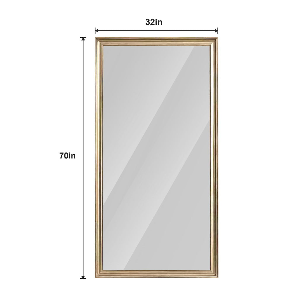 Full-Body Floor Mirror With Frame