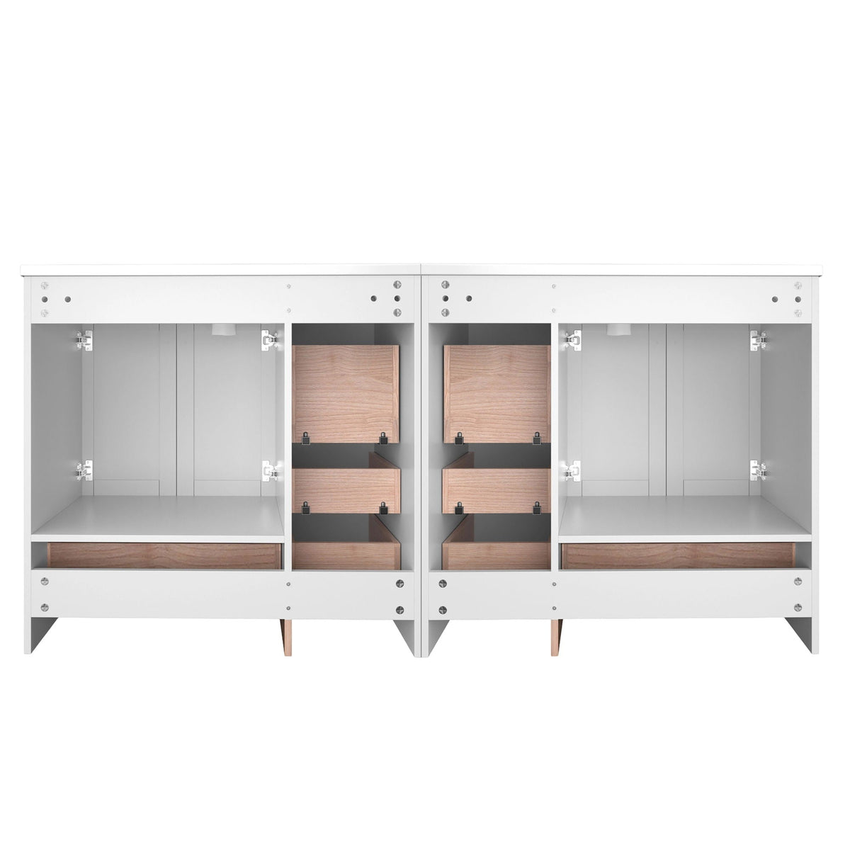 Shaker Free Standing Bathroom Vanity Cabinet & Sink, Soft Close Drawers, Soft Close Doors